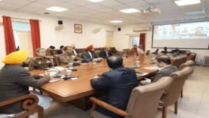 पंजाब की कानून व्यवस्था को लेकर हाई लेवल मीटिंग:CM मान की अगुवाई में बन रही स्ट्रेटजी, मुख्य सचिव व डीजीपी भी मौजूद