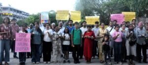चंडीगढ़ ग्रुप होम धर्मांतरण के विरोध में कैंडल लाइट प्रदर्शन