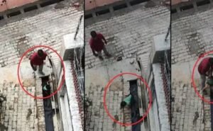 सुल्तानपुर में पिता की हैवानियत कैमरे में हुई कैद, पिता ने बेटी को लात-घूंसों से पीटने के बाद नाले में फेंका, हैवानियत देख लोग हुए हैरान!
