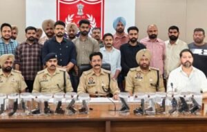 पटियाला में घर पर हथियार सप्लाई करने के आरोप में चार गिरफ्तार 15 पिस्टल जब्त