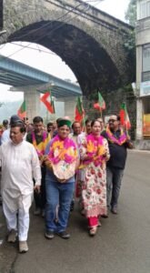 मोनिका पंडित को अध्यक्ष चुने जाने के बाद कांडाघाट नगर पंचायत पर भाजपा का नियंत्रण बरकरार