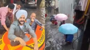 ‘वेनिस वाइब्स इन दिल्ली’: बारिश से बड़े पैमाने पर जलभराव, आप विधायक ने निकाली नाव वीडियो