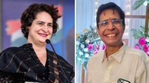 प्रियंका गांधी को 215 शिक्षाविदों ने पत्र लिखकर आईआईटी प्रोफेसर को ‘गौमूत्र’ का टीका लगाया