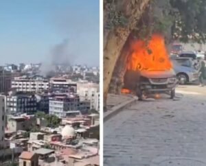 सीरिया के दमिश्क में धमाका: फ्रांस के राष्ट्रपति मैक्रों के होटल इलाके को निशाना बनाया गया