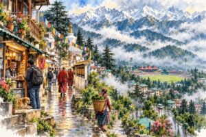 धर्मशाला: पहाड़ों और आकाश के बीच एक कविता