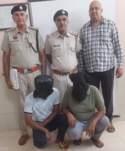 हिसार के युवक से 22 लाख की ठगी करने के आरोप में गुजरात जेल से 2 गिरफ्तार