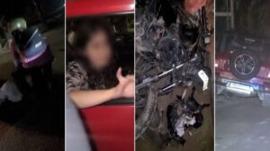 चंडीगढ़ के धनास में थार में महिला ने बाइक पर सवार 2 लोगों को मारी टक्कर, भागने की कोशिश में खंभे से टकराई टक्कर