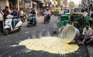 फिरोजाबाद में गर्म खीर गिरने से एक ही परिवार के 10 लोग झुलसे, नवरात्रि के भंडारे में जाते वक्त पलटा ई-रिक्शा