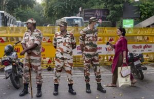 सीजेपी के प्रदर्शन से पहले नोएडा-दिल्ली बॉर्डर पर सुरक्षा जांच बीएसएफ तैनात